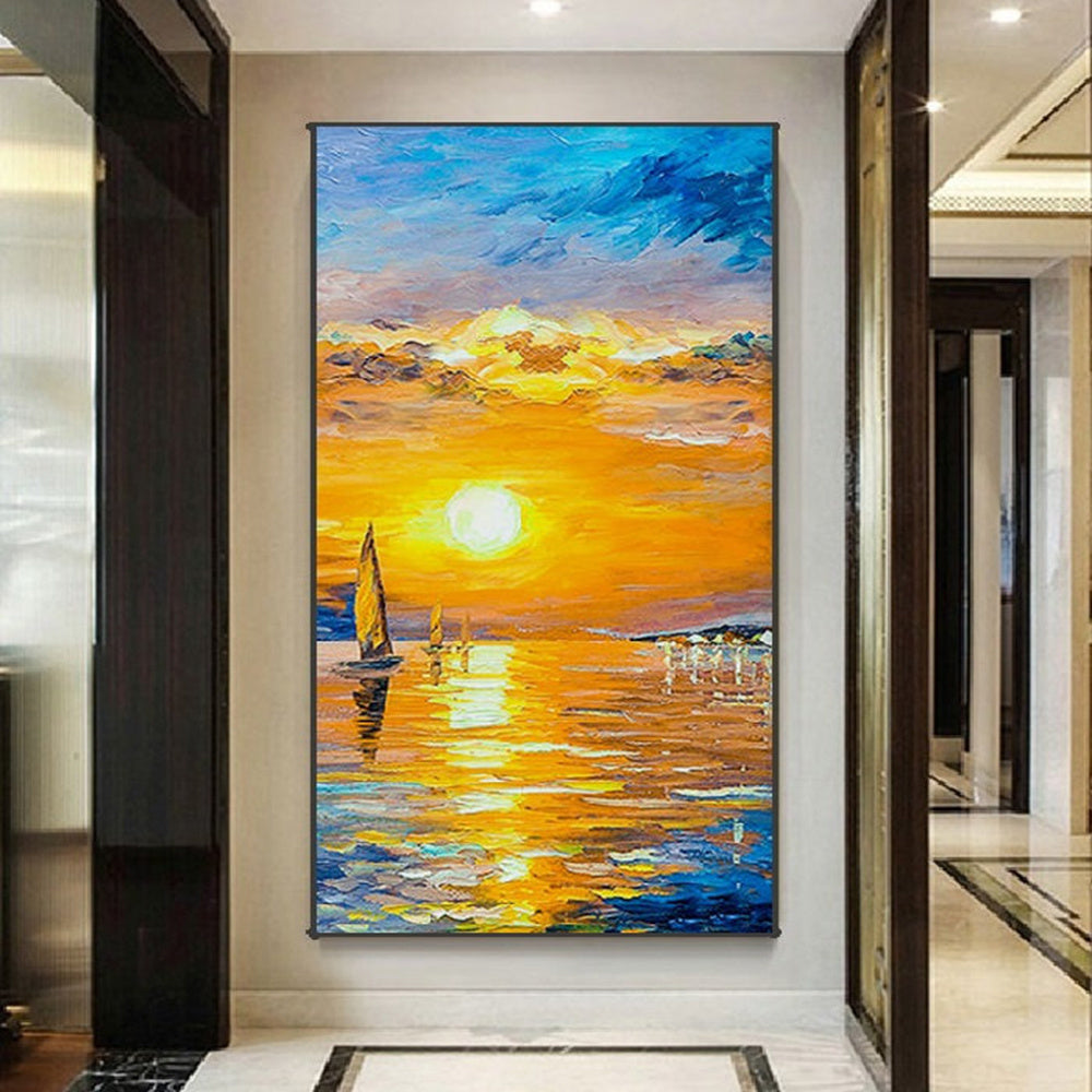 Handmade Oil Painting Modern Oil Painting On Canvas Abstract Oil Painting Hand Painted Large Wall Art For Living Room Hallway Bedroom Luxurious Decorative Painting