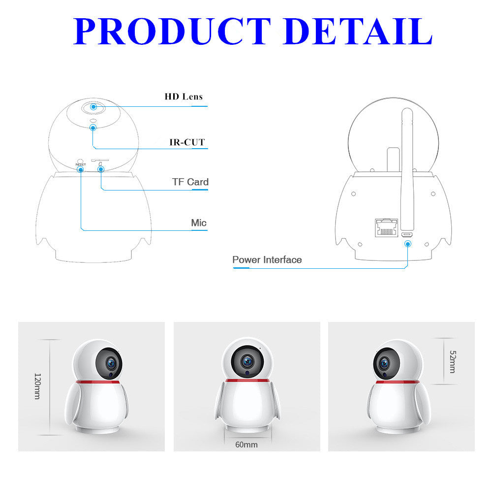 BMD228 Secueye CCTV Wireless IP Camera Auto Track 720P Surveillance Security Home Camera Indoor Video Baby Monitor Wifi IR Night Vision