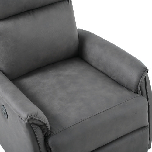 Modern Style One Seater Living Room Furniture Fabric Electric Reclining Chairs For Sale With Usb