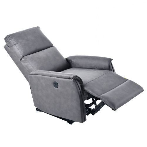 Modern Style One Seater Living Room Furniture Fabric Electric Reclining Chairs For Sale With Usb