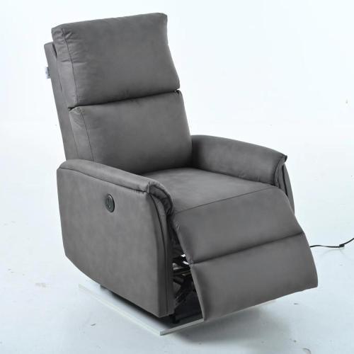 Modern Style One Seater Living Room Furniture Fabric Electric Reclining Chairs For Sale With Usb