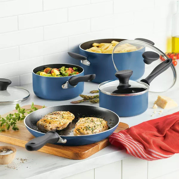 12pc Nonstick Aluminum Cookware Set with Prestige Tools