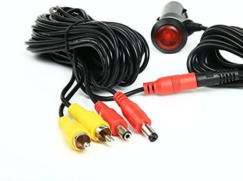 12V/24V Cigarette Lighter Power Supply Kit for Car Rear View Camera and Monitor with RCA Connection