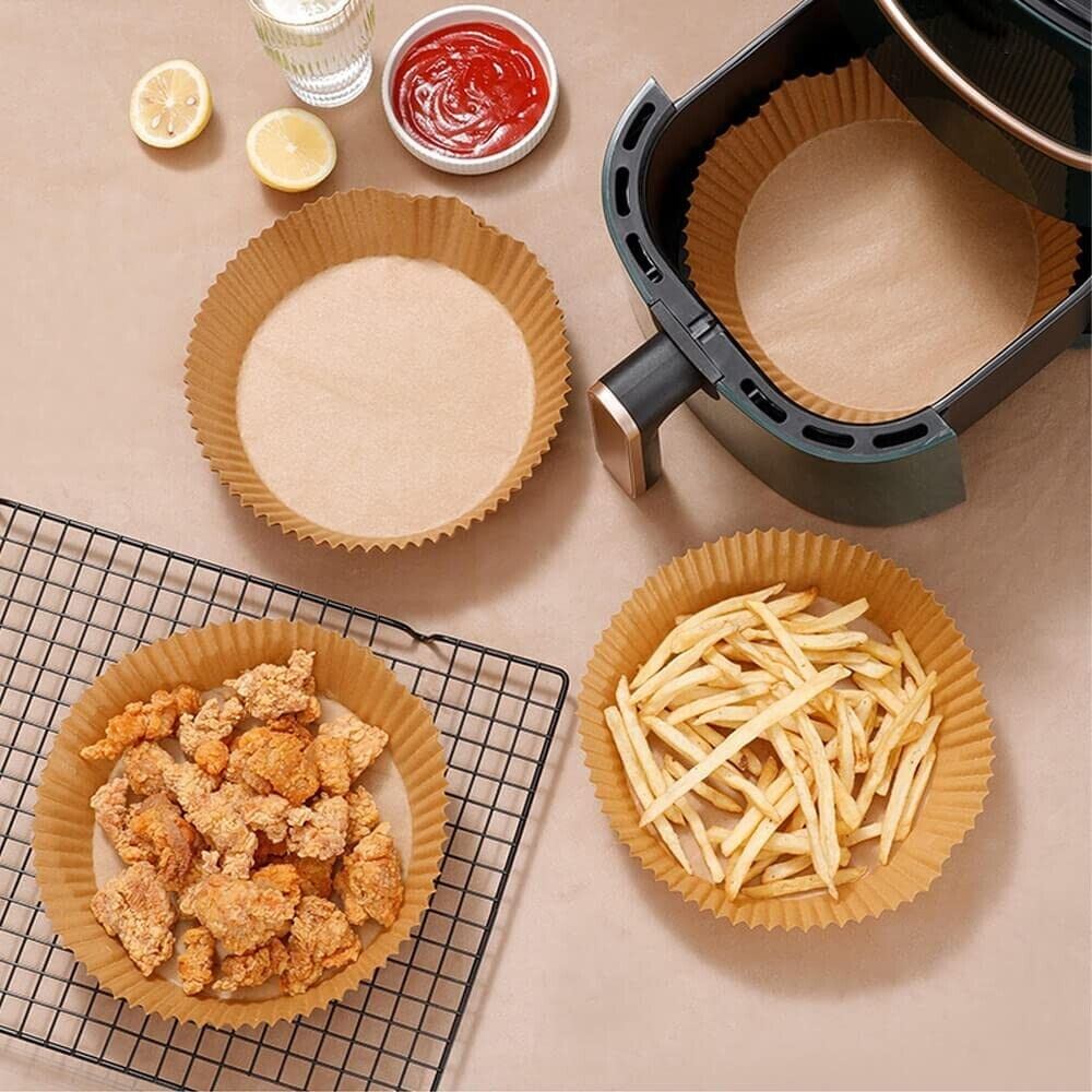 100pcs Air Fryer Liners Disposable Paper Liner For Roasting Microwave